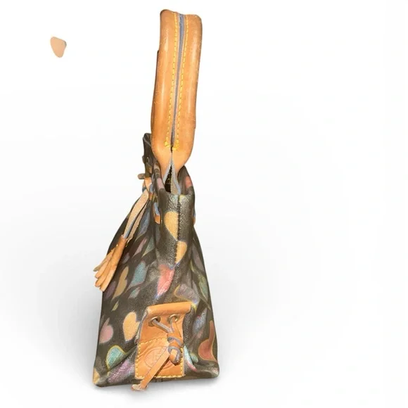 VintageDooney & Bourke Small Heart Pattern Satchel - Picture 6 of 8